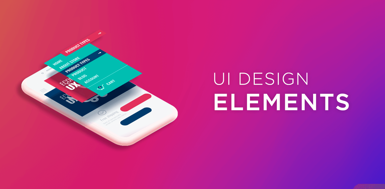 UI Design elements - Elementos da interface do usuário